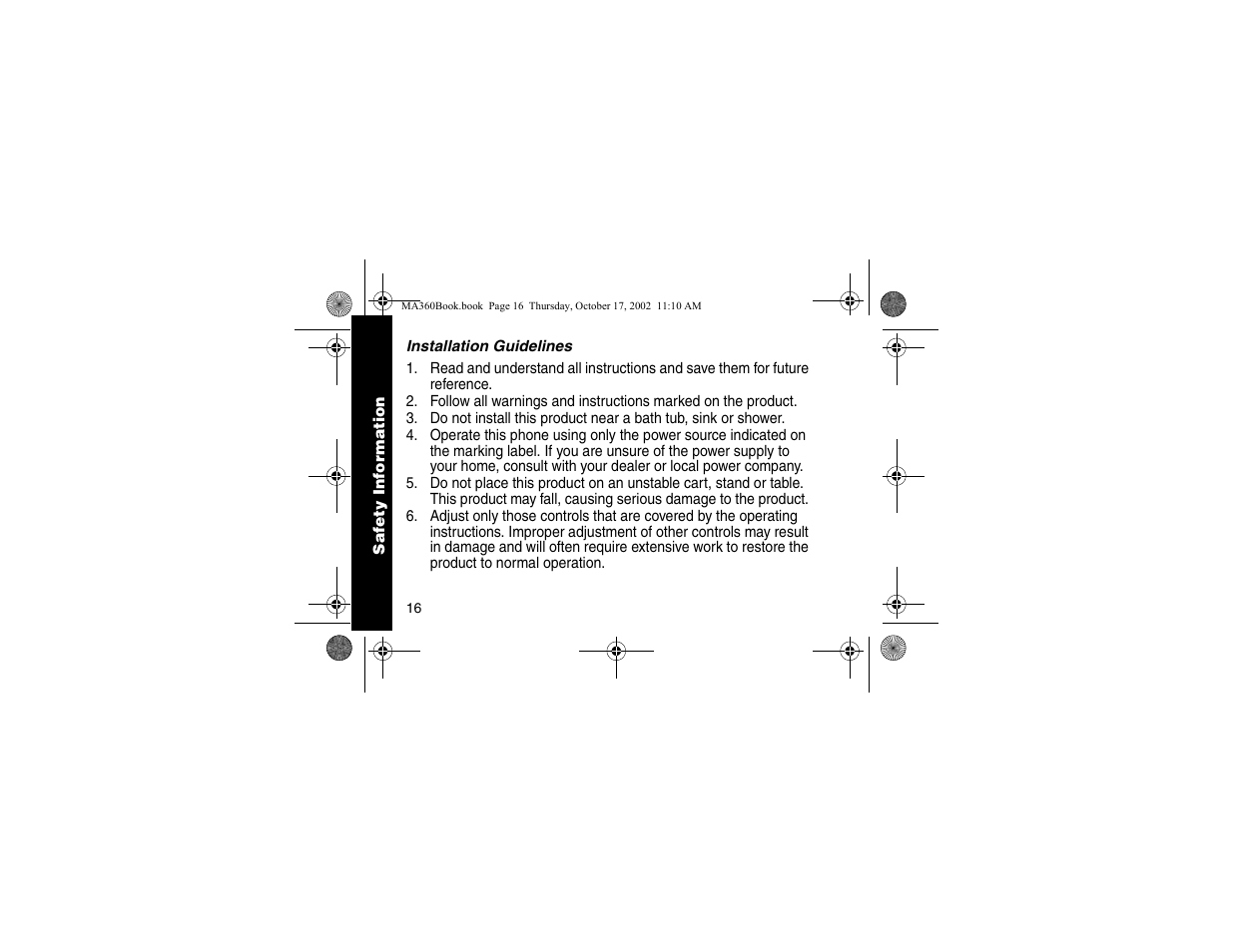 Motorola MA360 Series User Manual | Page 20 / 68