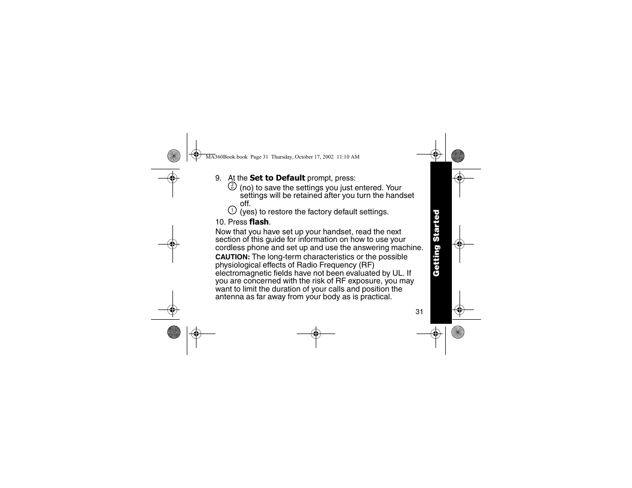 Motorola MA360 Series User Manual | Page 35 / 68