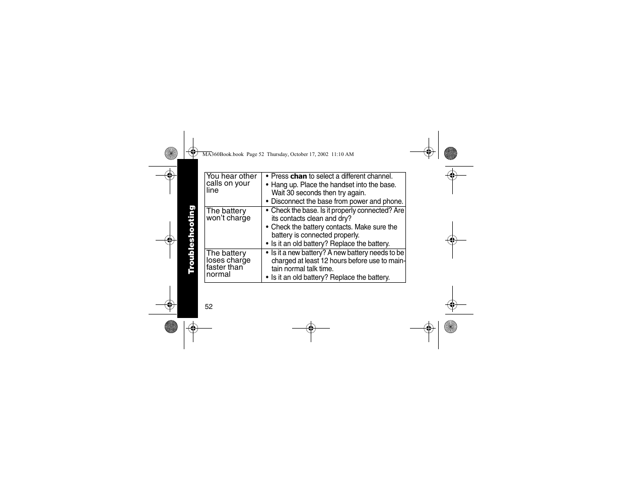 Motorola MA360 Series User Manual | Page 56 / 68