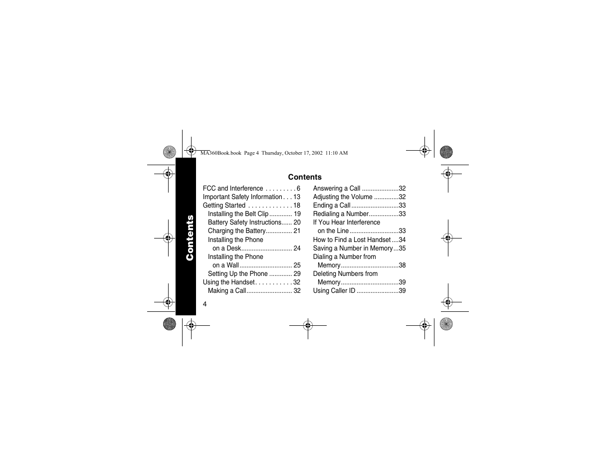 Motorola MA360 Series User Manual | Page 8 / 68