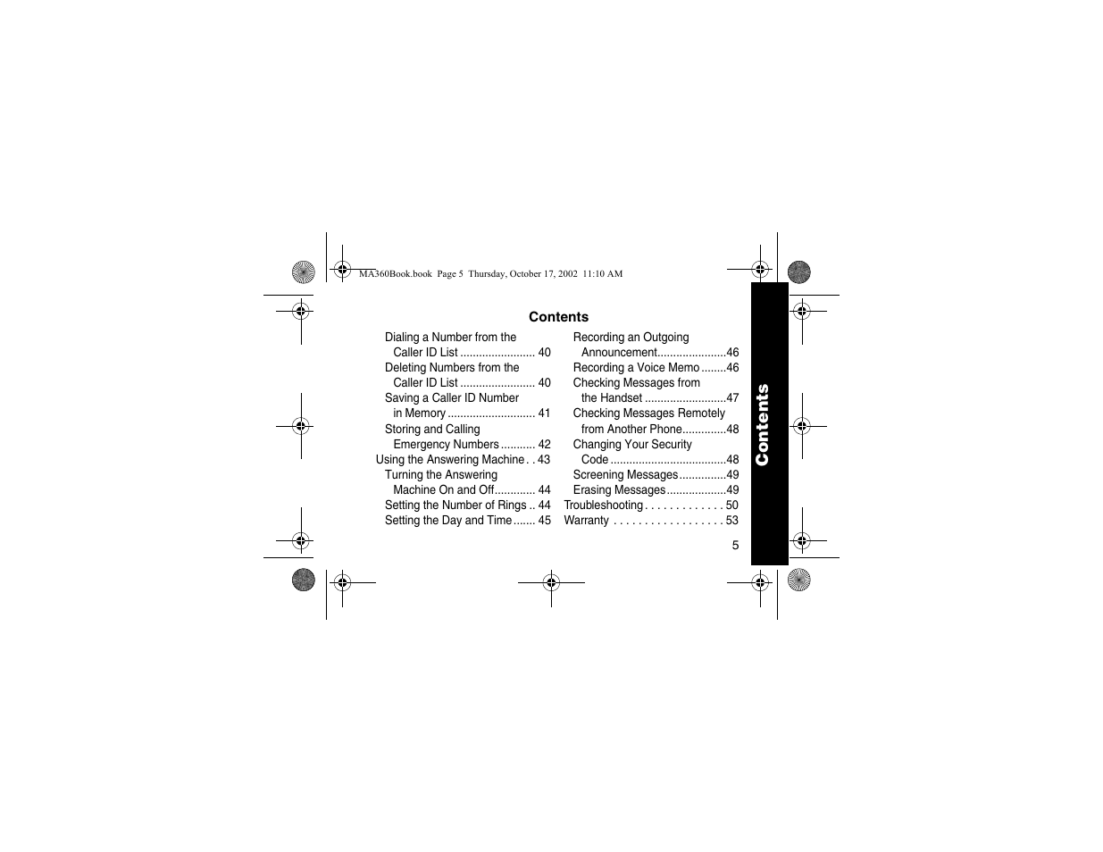 Motorola MA360 Series User Manual | Page 9 / 68