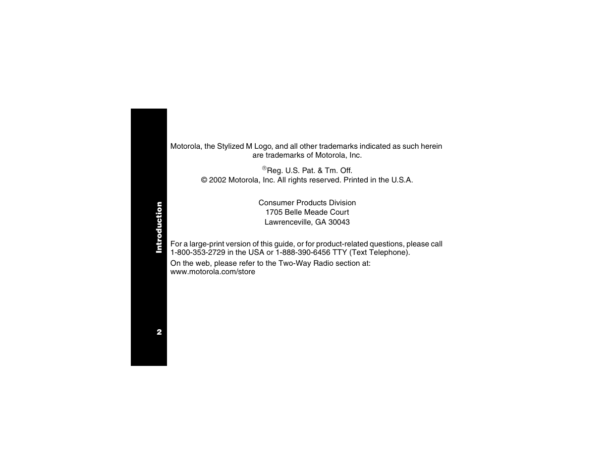 Motorola T6250 User Manual | Page 4 / 68