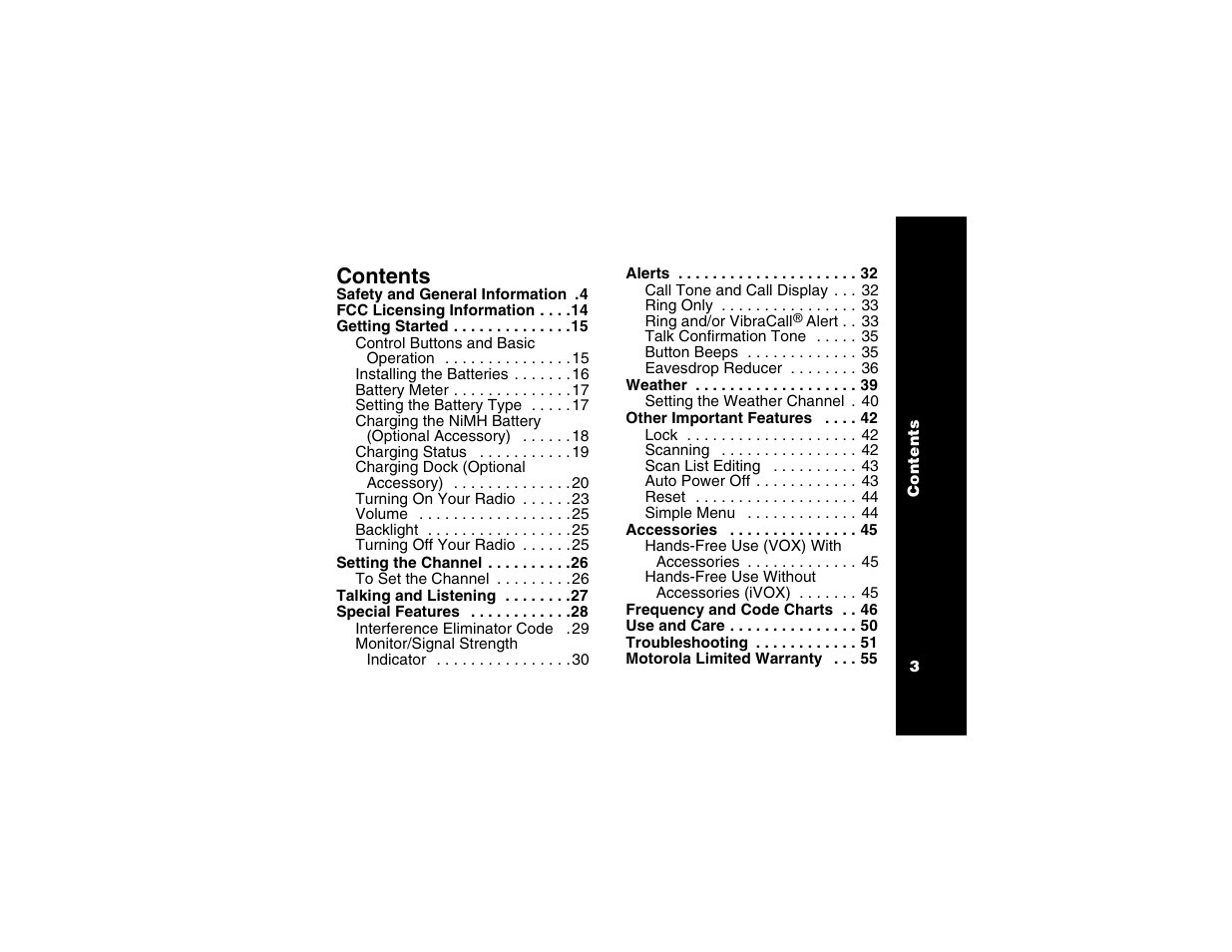 Motorola T6250 User Manual | Page 5 / 68