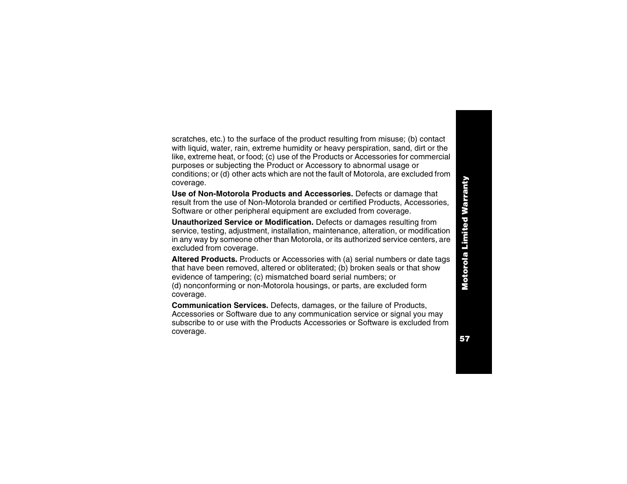 Motorola T6250 User Manual | Page 59 / 68