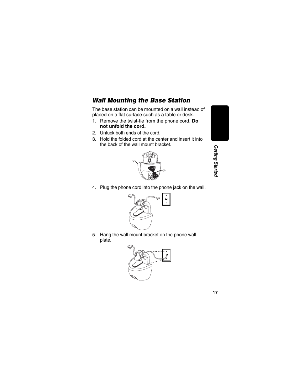Wall mounting the base station, Re l im in a r y | Motorola MD470 Series User Manual | Page 19 / 62