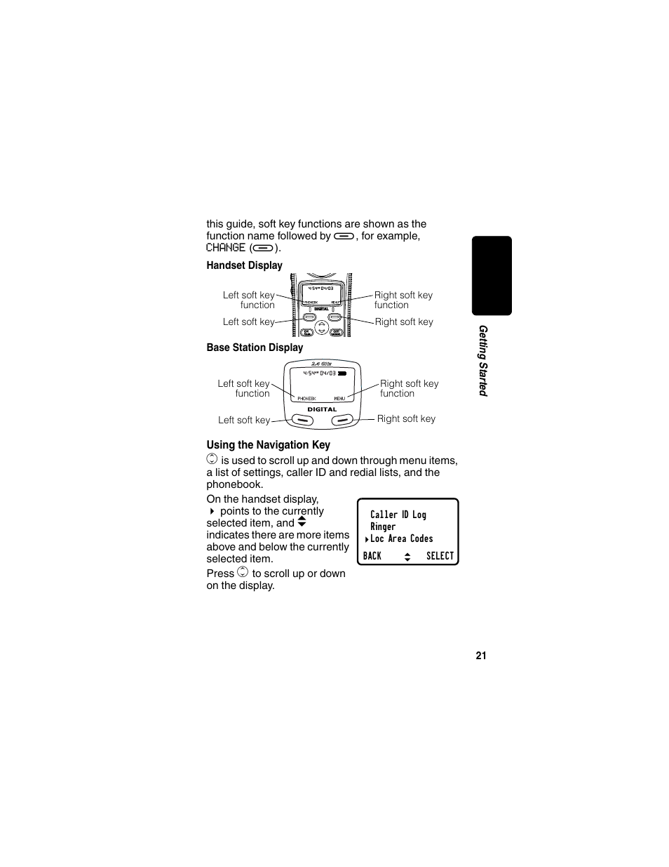 Using the navigation key, Re l im in a r y | Motorola MD470 Series User Manual | Page 23 / 62