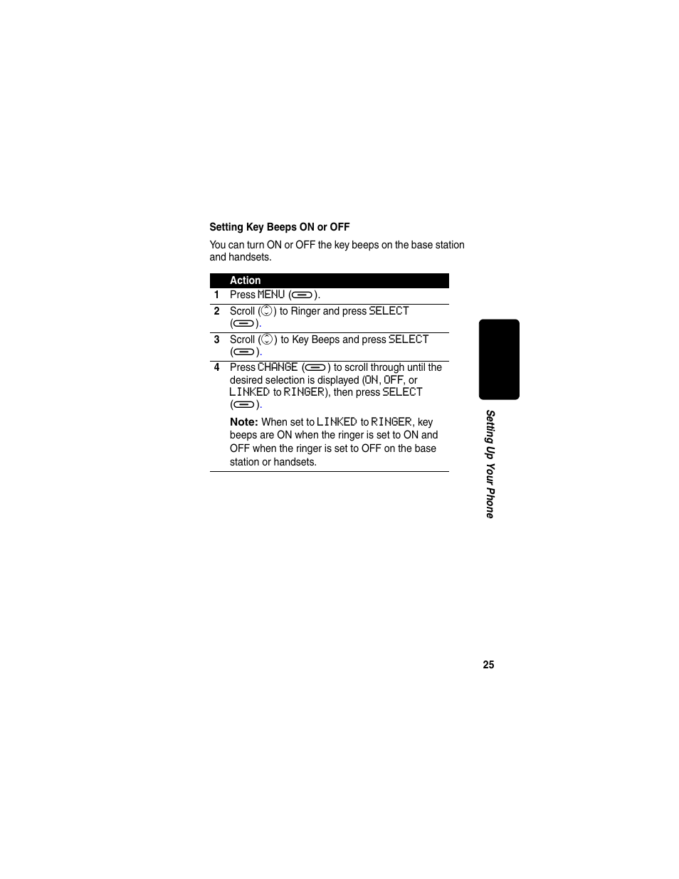 Setting key beeps on or off, Turning the key beeps on or off, Re l im in a r y | Motorola MD470 Series User Manual | Page 27 / 62