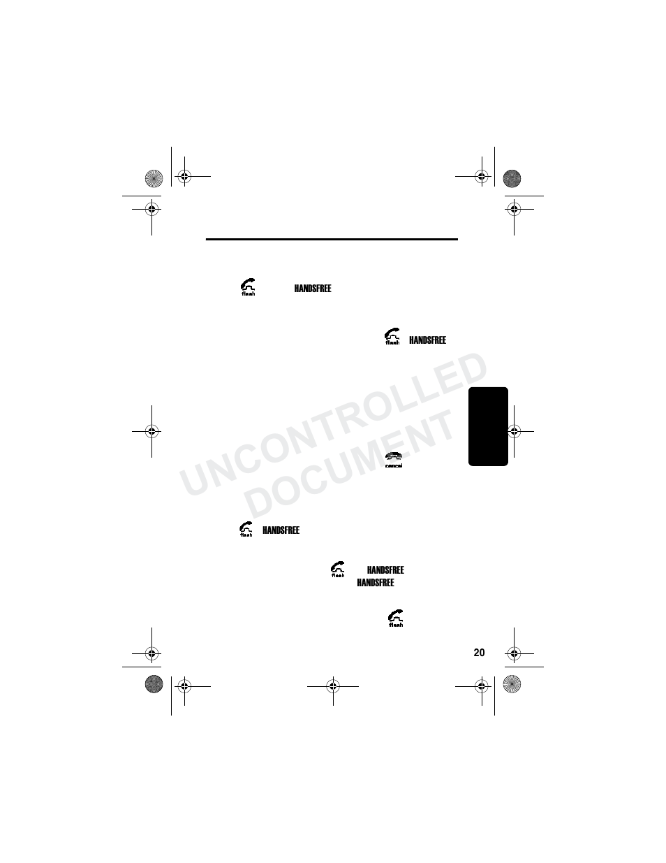 Using the phone, Making a call, Ending a call | Making a call ending a call, Re l im in ar y, Uncontrolled document | Motorola MD790 Series User Manual | Page 36 / 70