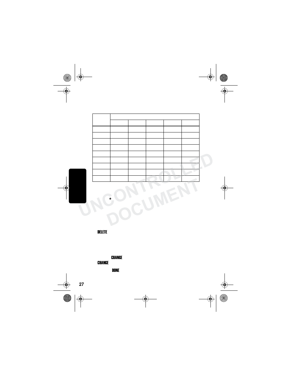 Re l im in a r y, Uncontrolled document | Motorola MD790 Series User Manual | Page 43 / 70