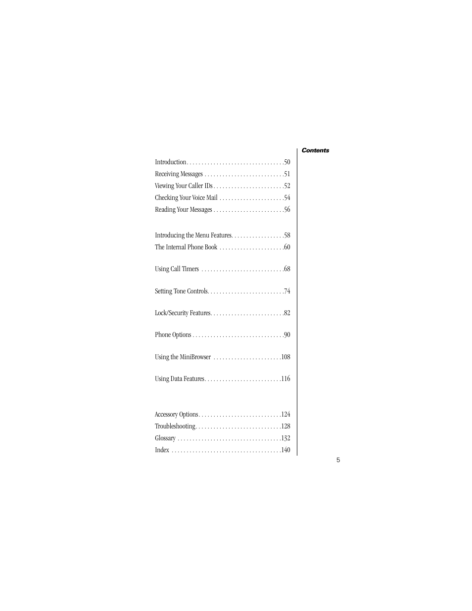 Motorola Digital StarTAC wireless phone User Manual | Page 5 / 143