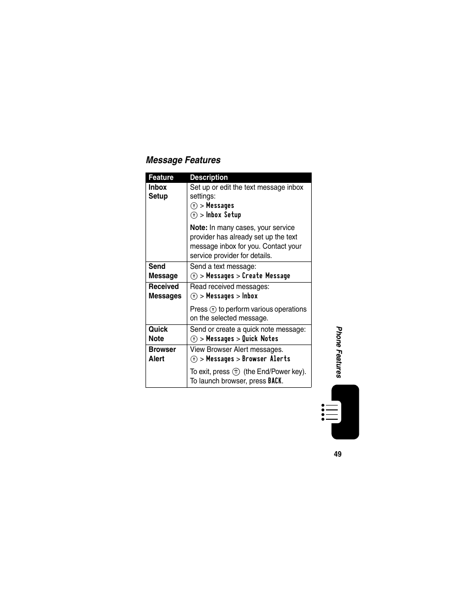 Motorola CDMA User Manual | Page 51 / 74