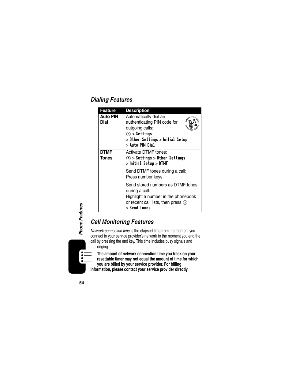 Motorola CDMA User Manual | Page 56 / 74