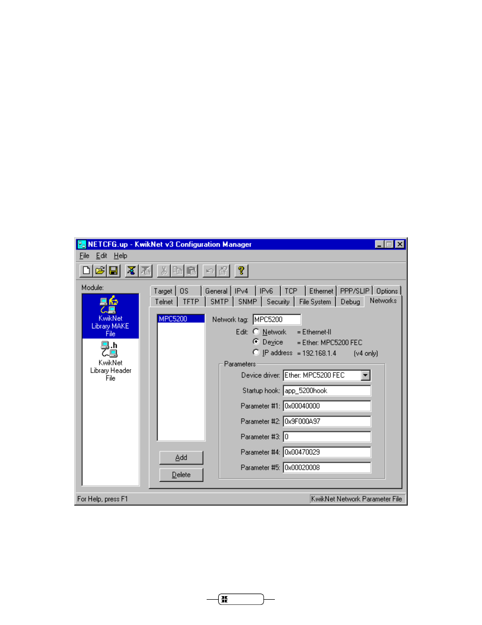 Configuring the device driver | Motorola MPC5200 User Manual | Page 10 / 28