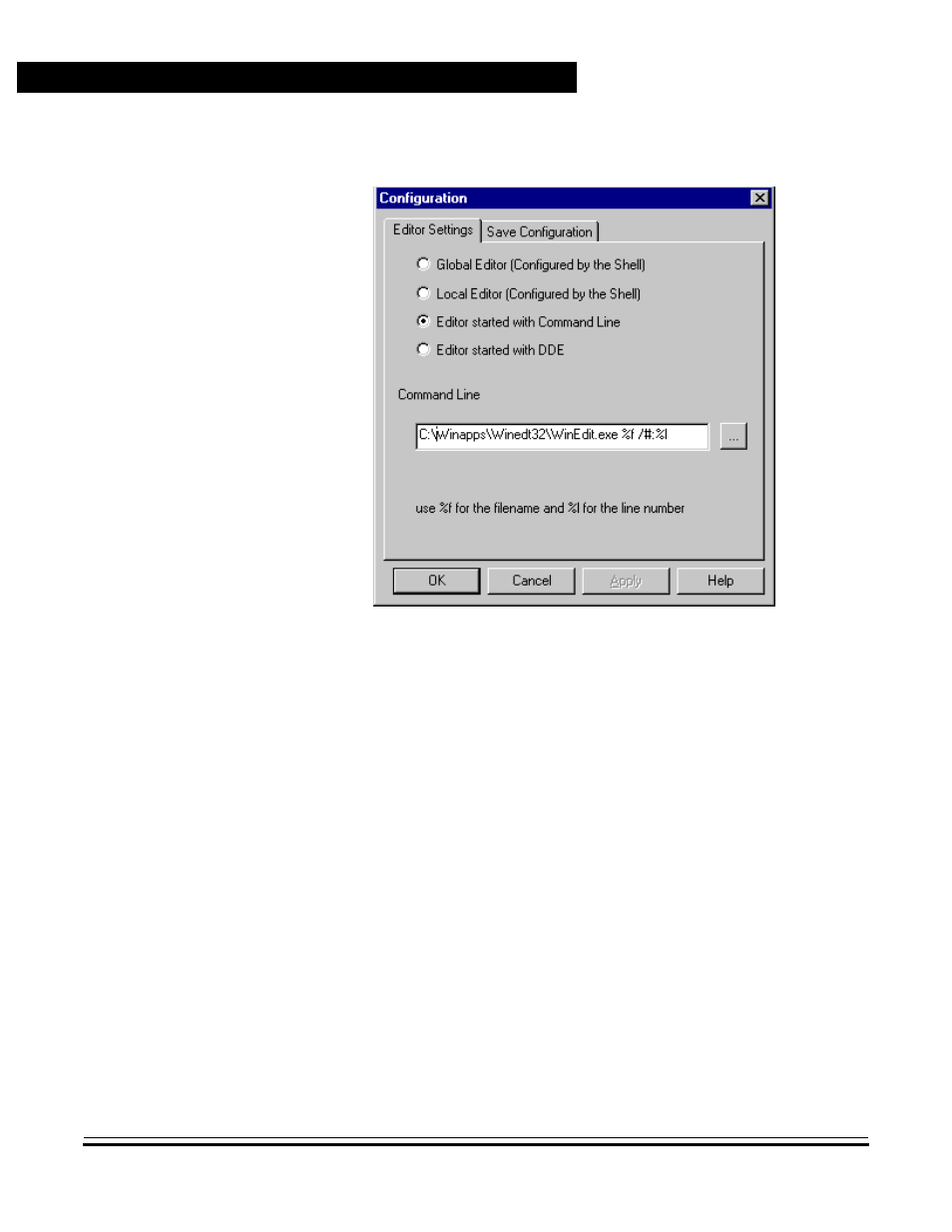 Starting the editor with the command line, Graphical user interface | Motorola HC12 User Manual | Page 46 / 328
