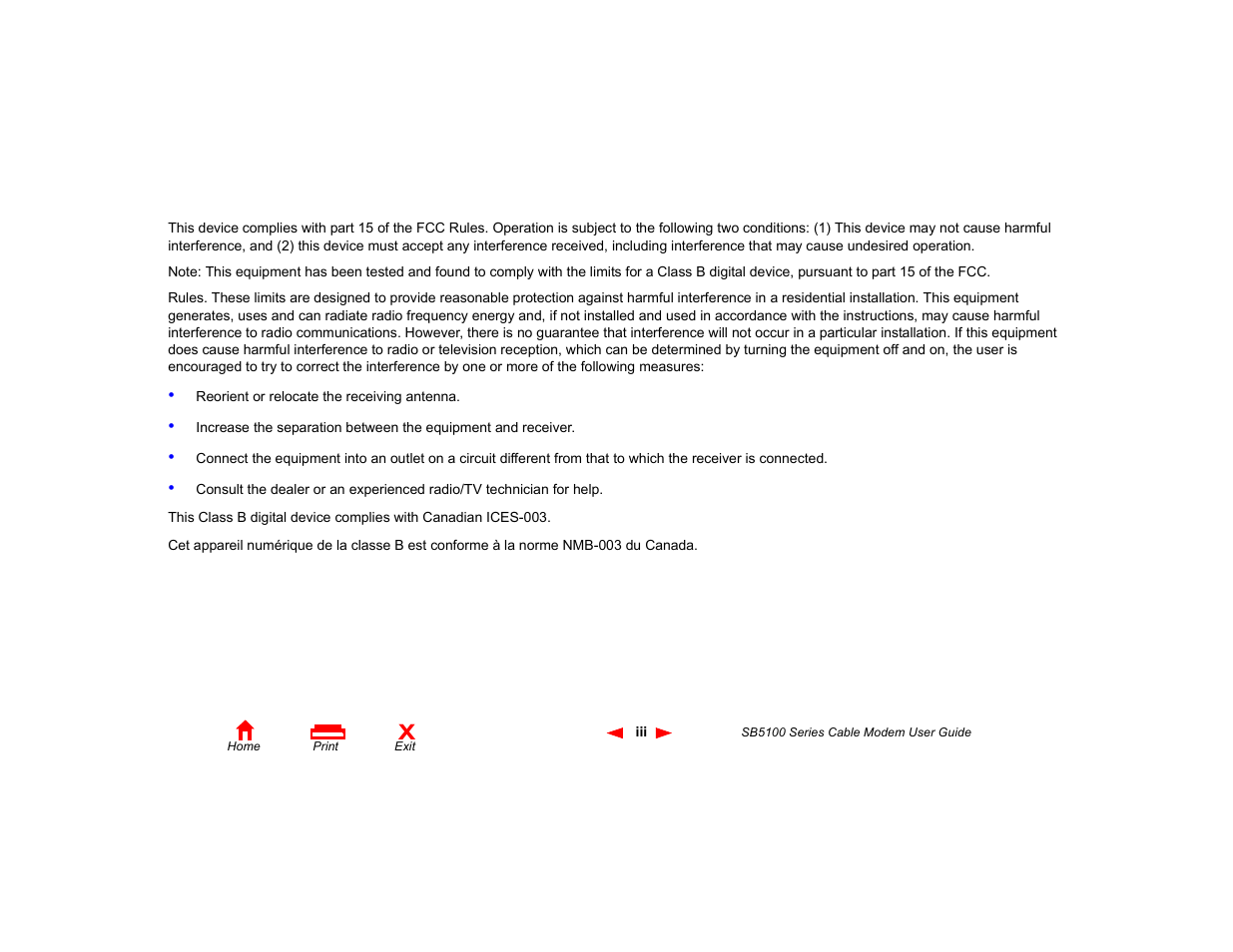 Motorola SB5100 Series User Manual | Page 3 / 72