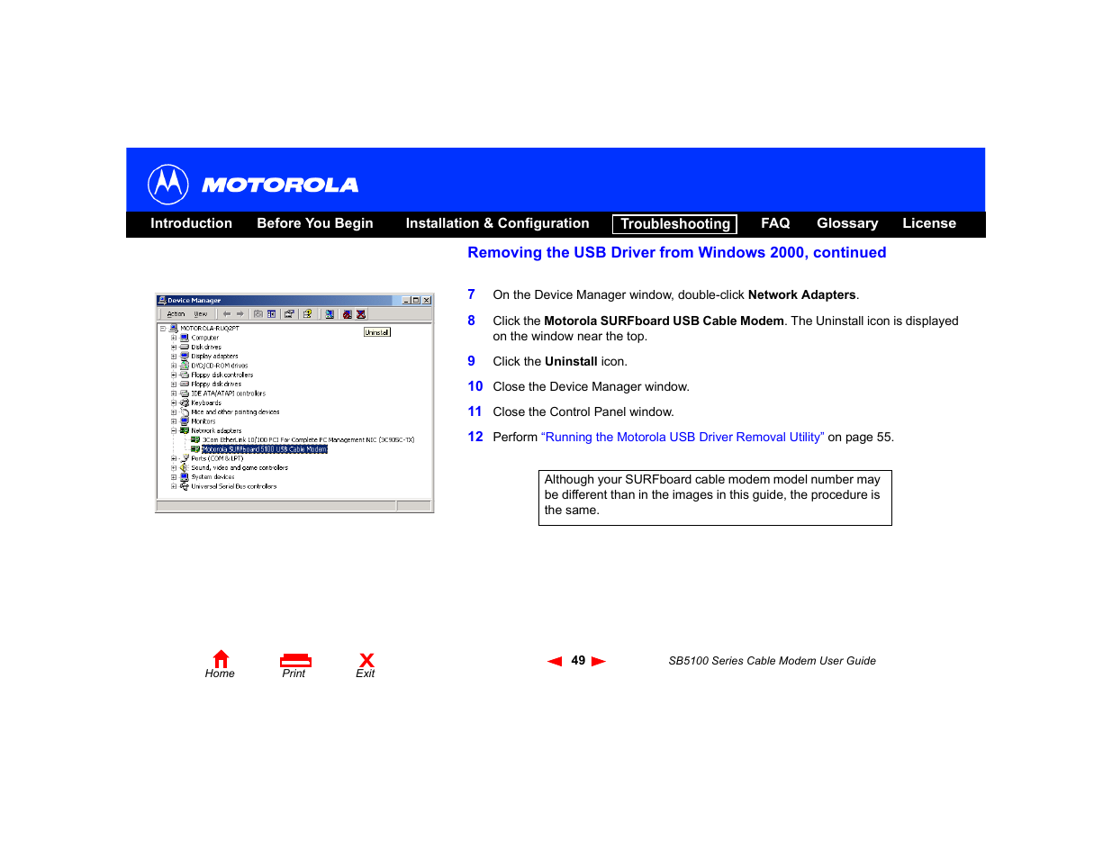 Motorola SB5100 Series User Manual | Page 55 / 72