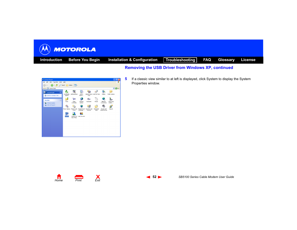 Motorola SB5100 Series User Manual | Page 58 / 72