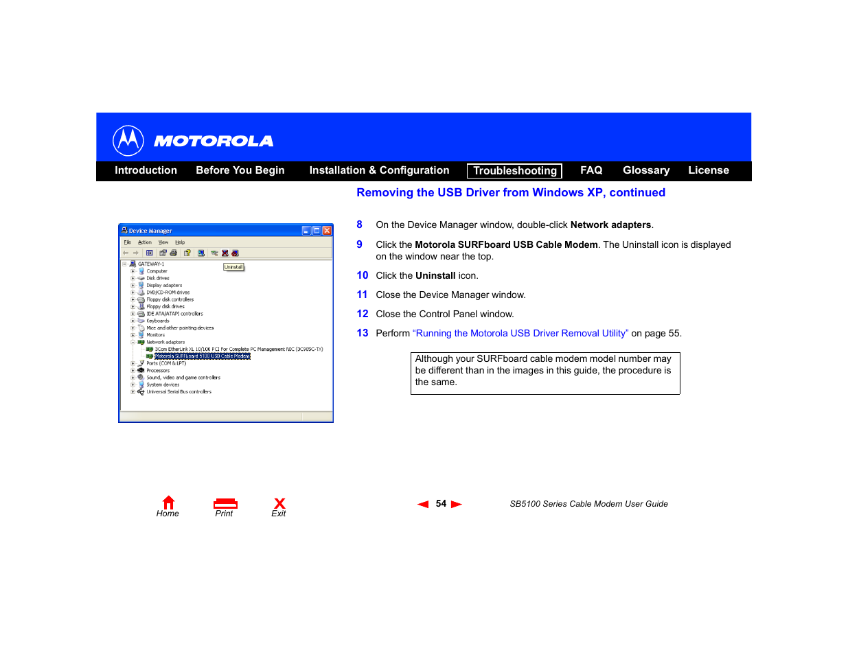 Motorola SB5100 Series User Manual | Page 60 / 72