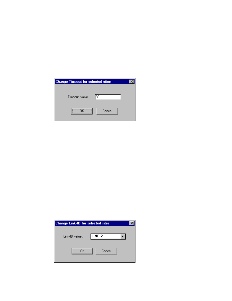 Change timeout value, Change primary link id value | Motorola 68P02958C00-B User Manual | Page 145 / 474