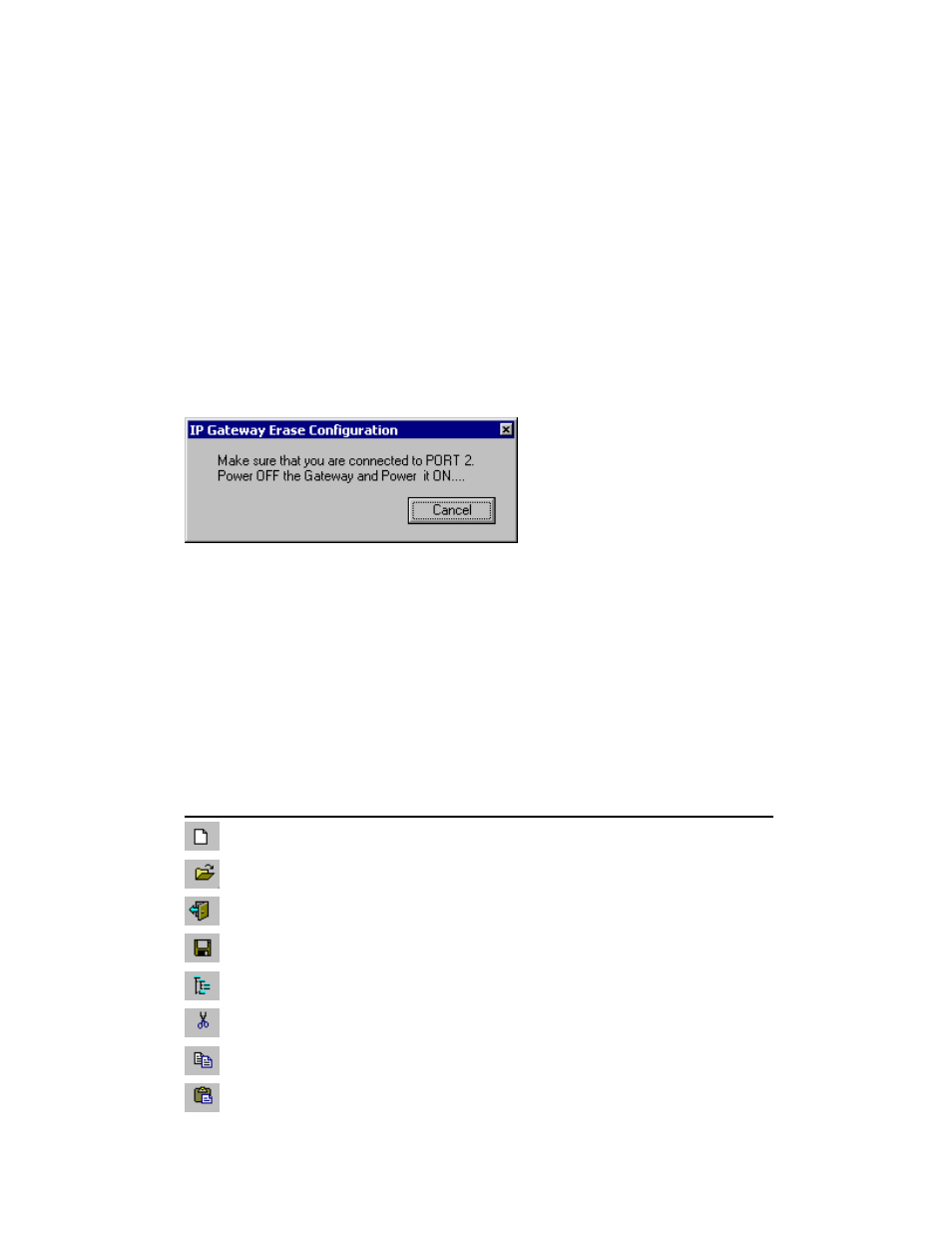 Erasing configuration, Icons | Motorola 68P02958C00-B User Manual | Page 164 / 474