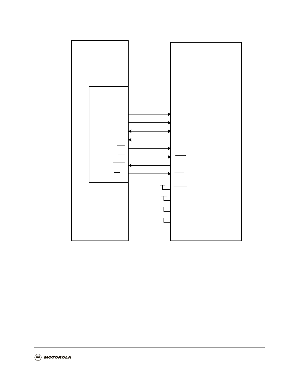 Connection to the dsp56300 core port a bus -21, Figure 6-4 | Motorola DSP56301 User Manual | Page 139 / 372