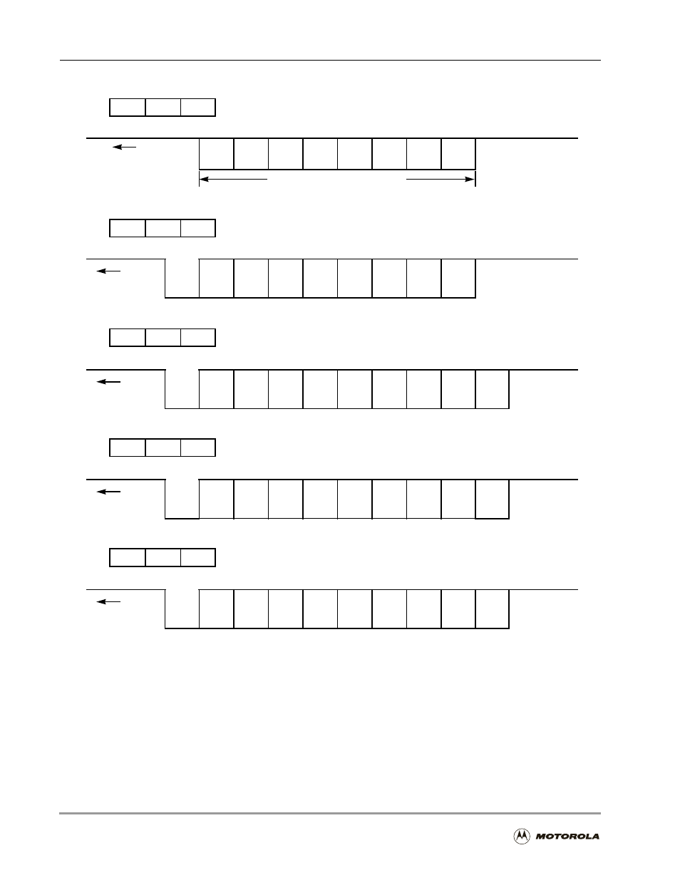 Sci data word formats (ssftd = 1), 1 -10, Figure 8-1. sci data word formats (ssftd = 1), 1 | Motorola DSP56301 User Manual | Page 246 / 372