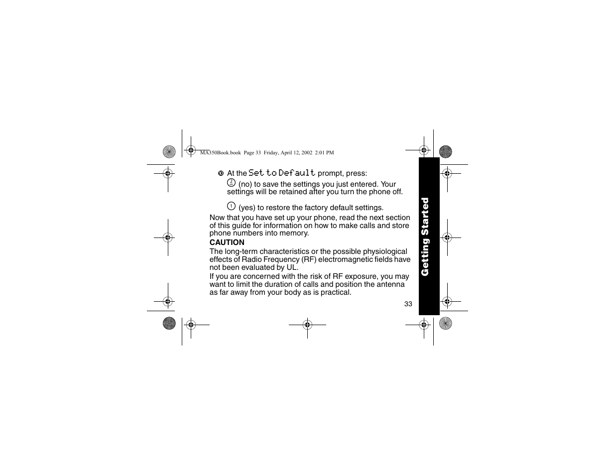 Motorola MA350 User Manual | Page 35 / 60