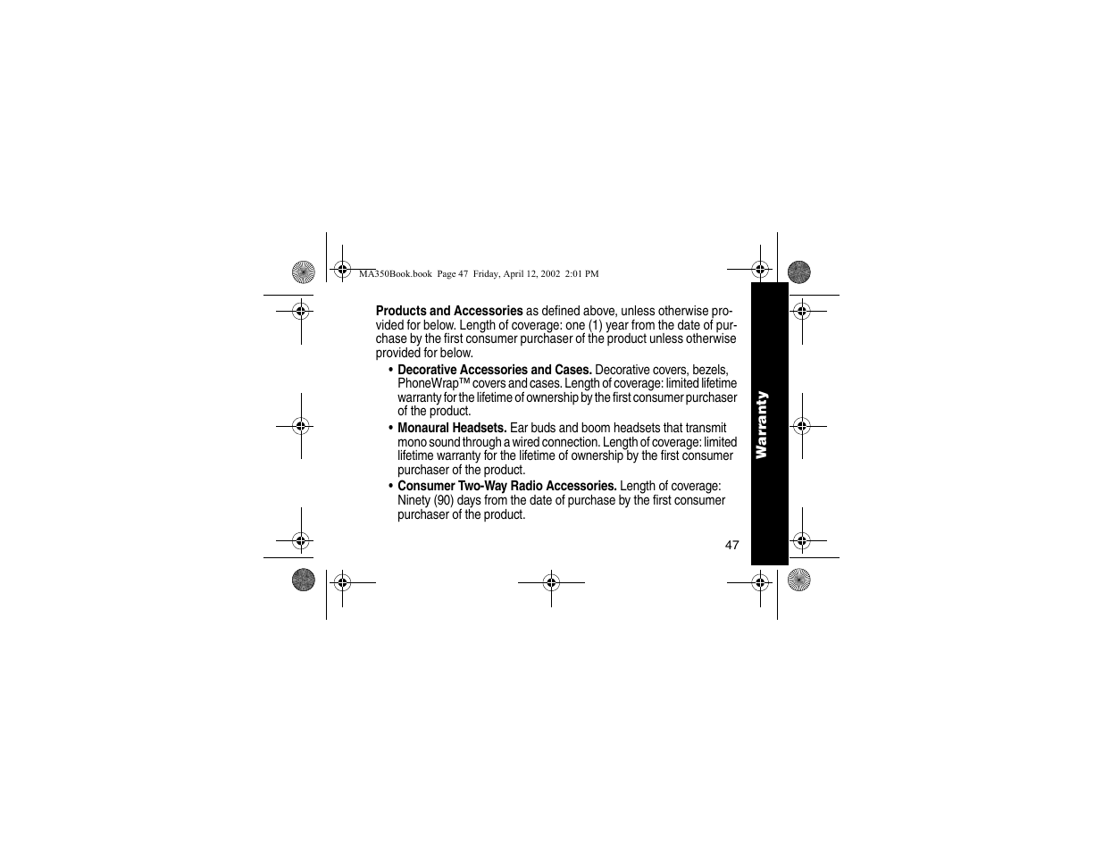 Motorola MA350 User Manual | Page 49 / 60