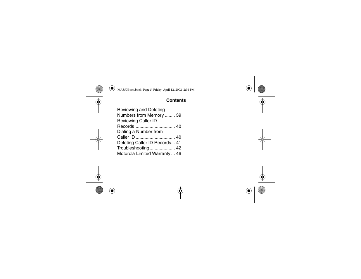 Motorola MA350 User Manual | Page 7 / 60