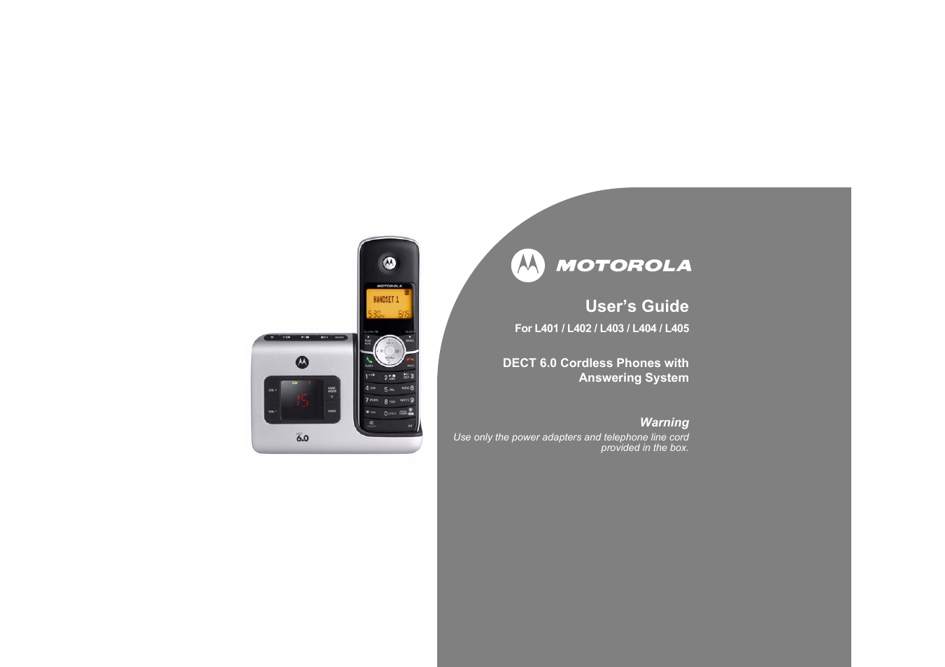 Motorola L404 User Manual | 51 pages