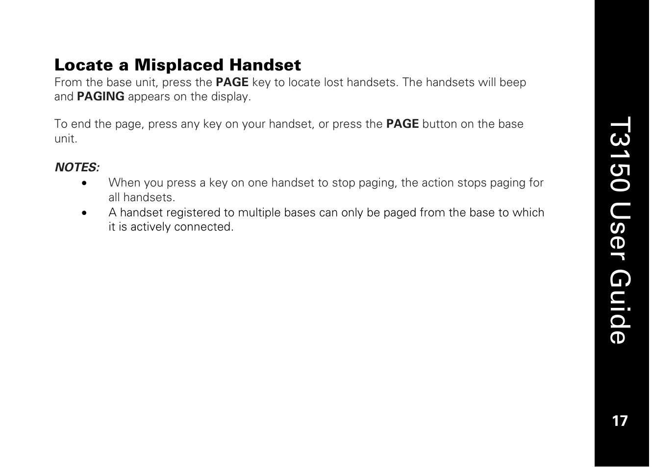 T3150 user guide | Motorola T3150 User Manual | Page 31 / 62