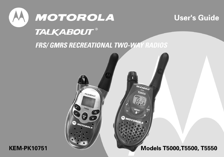 Motorola T5500 User Manual | 35 pages