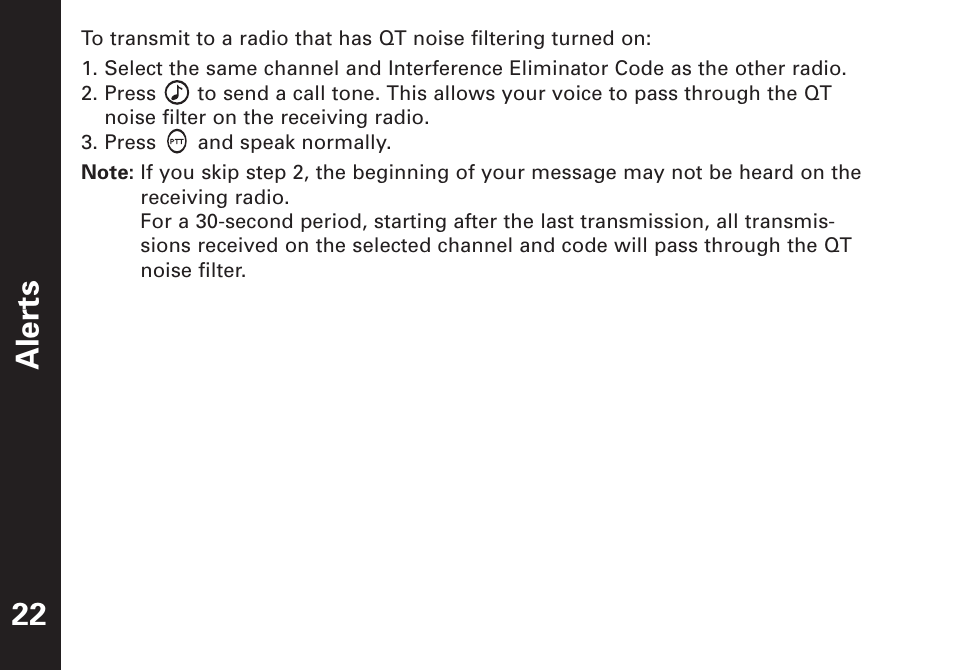 Aler ts | Motorola T5500 User Manual | Page 23 / 35