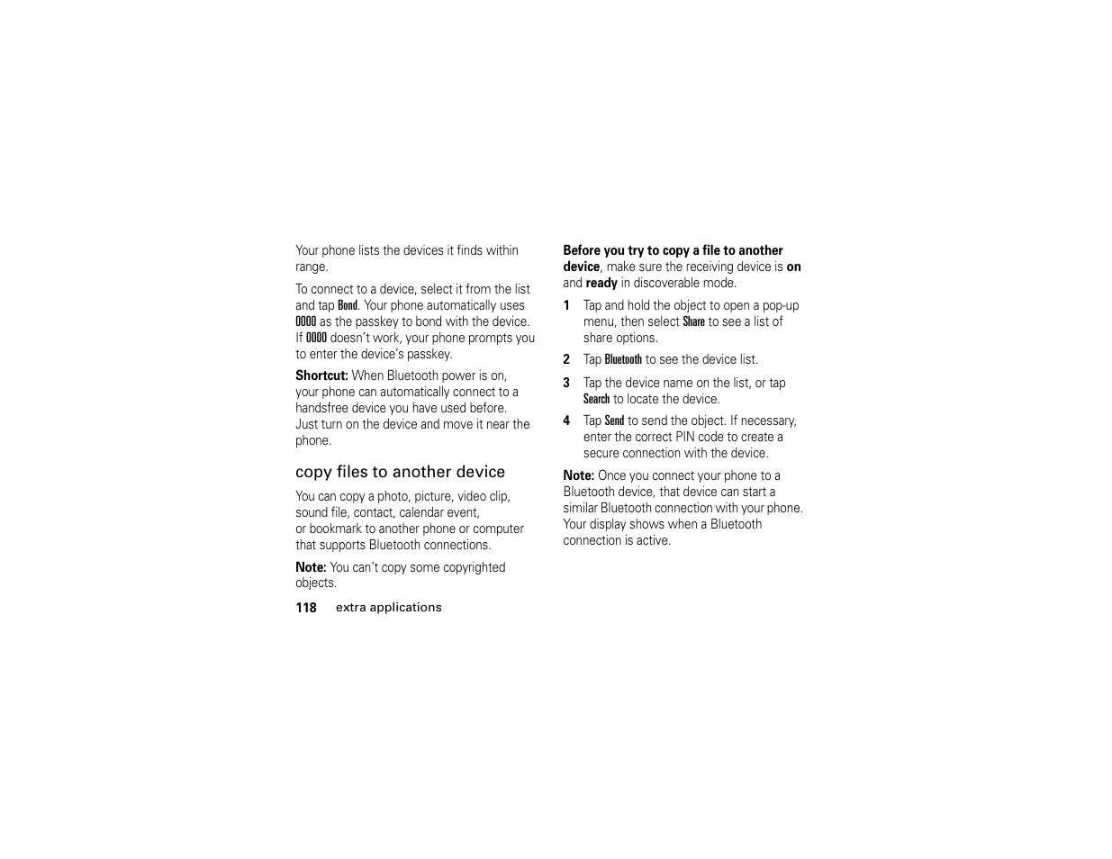Motorola E6 User Manual | Page 120 / 144