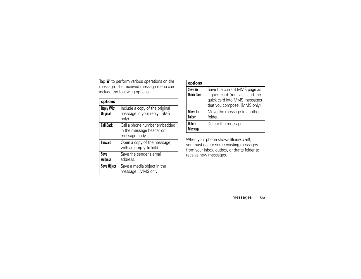 Motorola E6 User Manual | Page 67 / 144