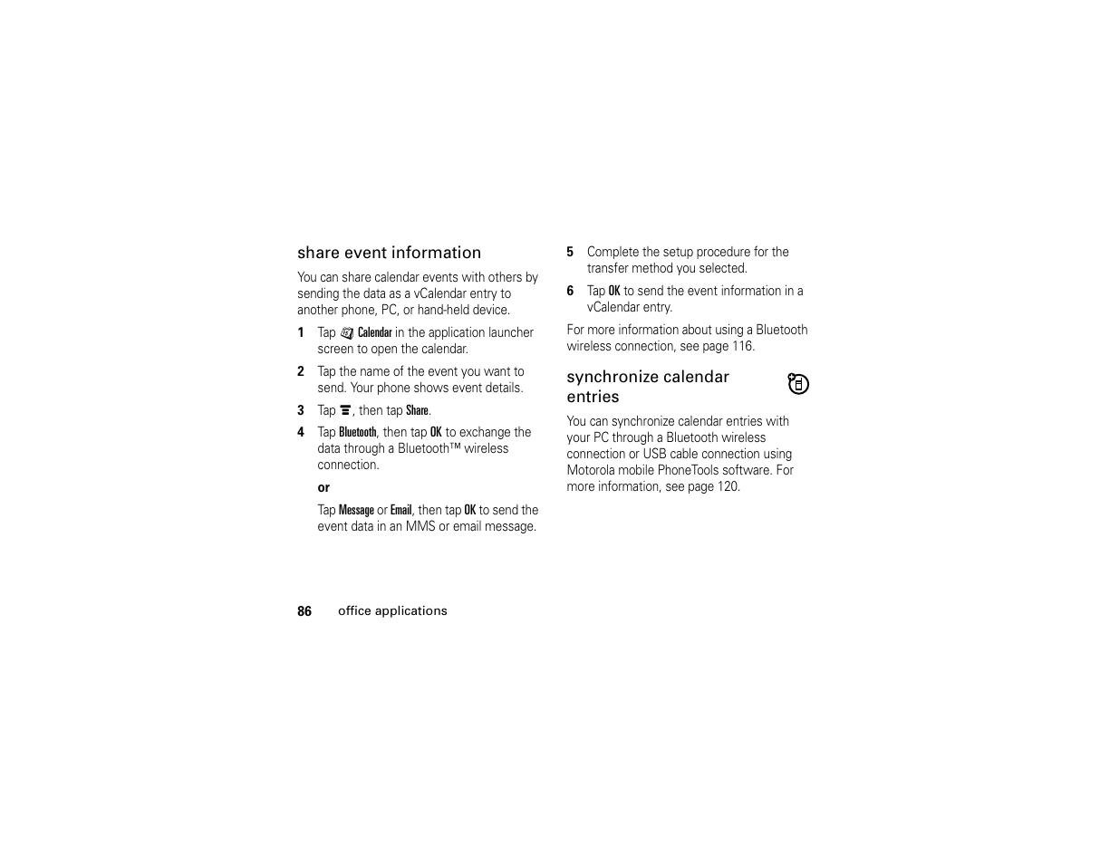 Motorola E6 User Manual | Page 88 / 144