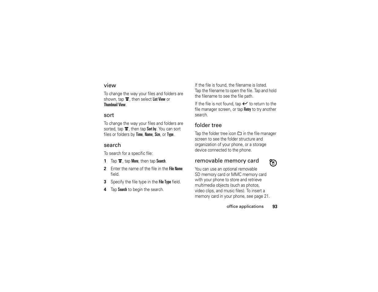 Motorola E6 User Manual | Page 95 / 144