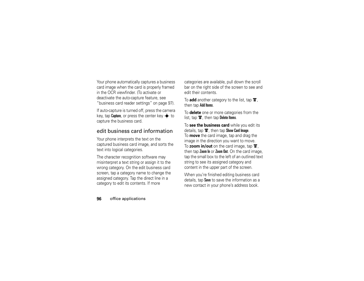 Motorola E6 User Manual | Page 98 / 144
