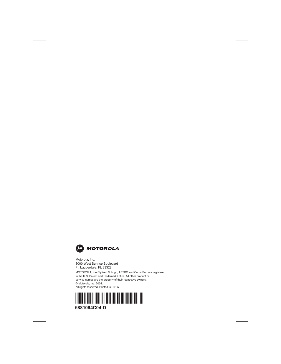 Motorola XTS2500 User Manual | Page 78 / 78