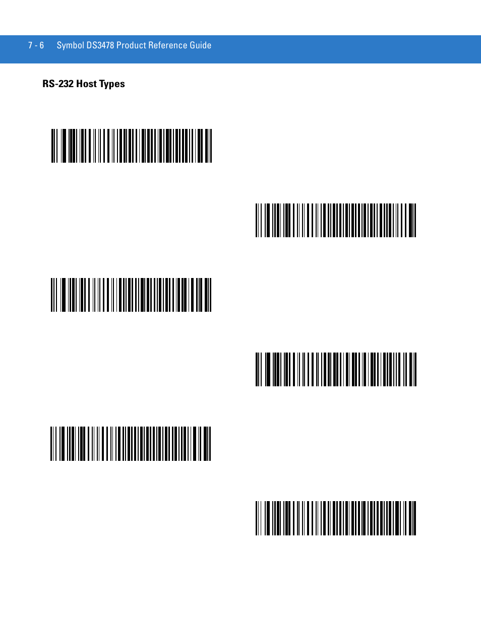 Rs-232 host types, Rs-232 host types -6 | Motorola DS3478 User Manual | Page 104 / 404