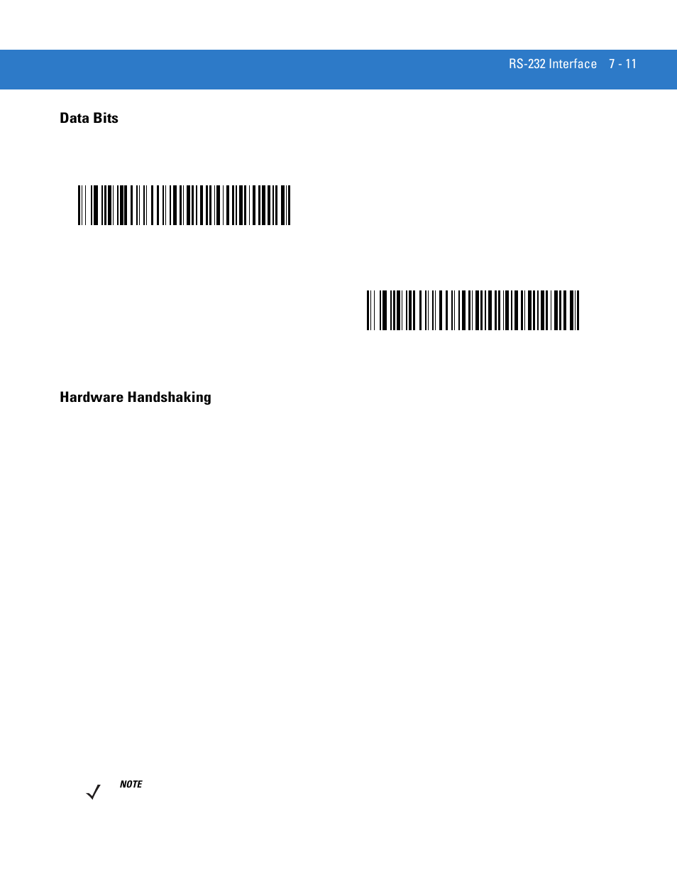 Data bits, Hardware handshaking, Data bits -11 hardware handshaking -11 | Motorola DS3478 User Manual | Page 109 / 404