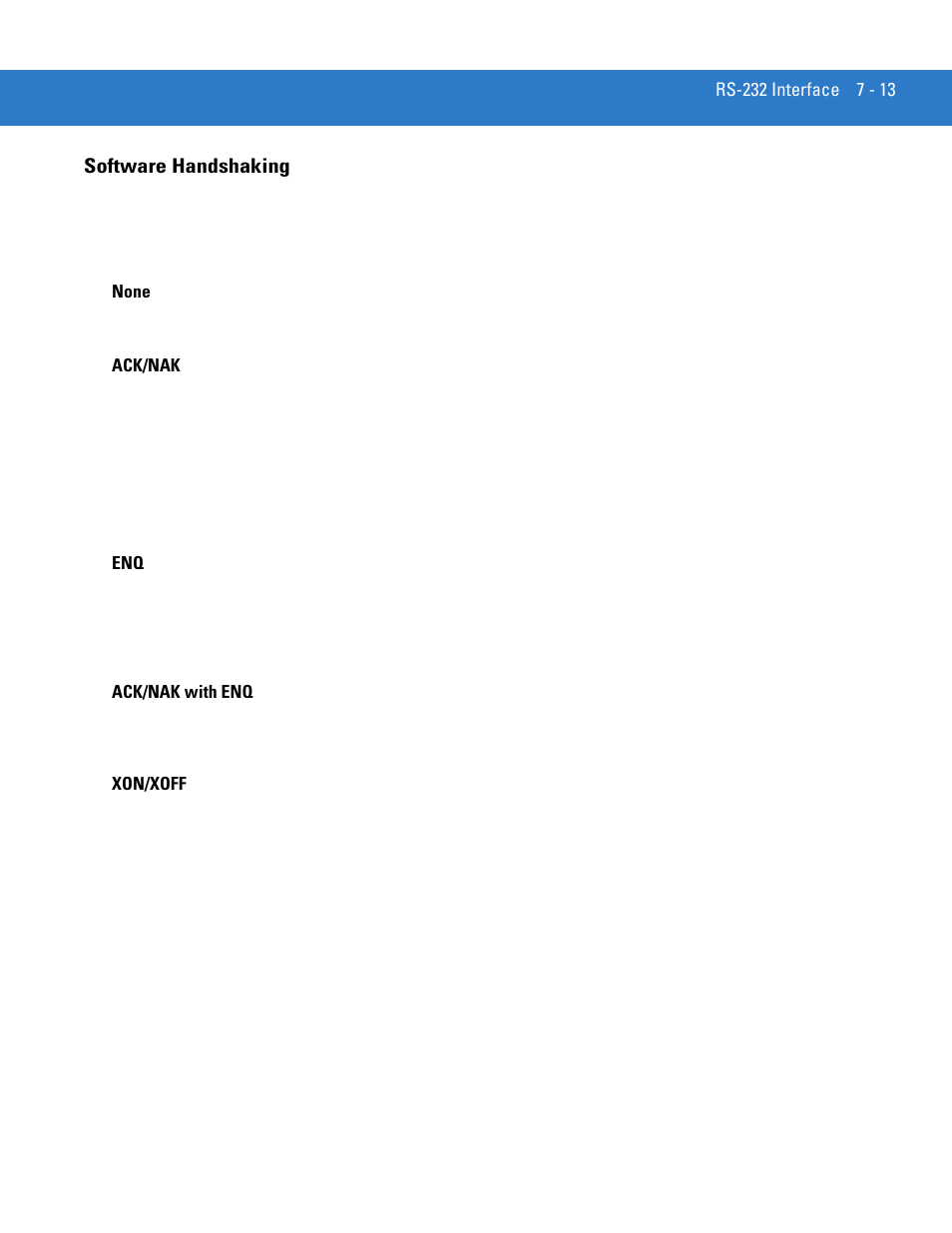 Software handshaking, Software handshaking -13 | Motorola DS3478 User Manual | Page 111 / 404