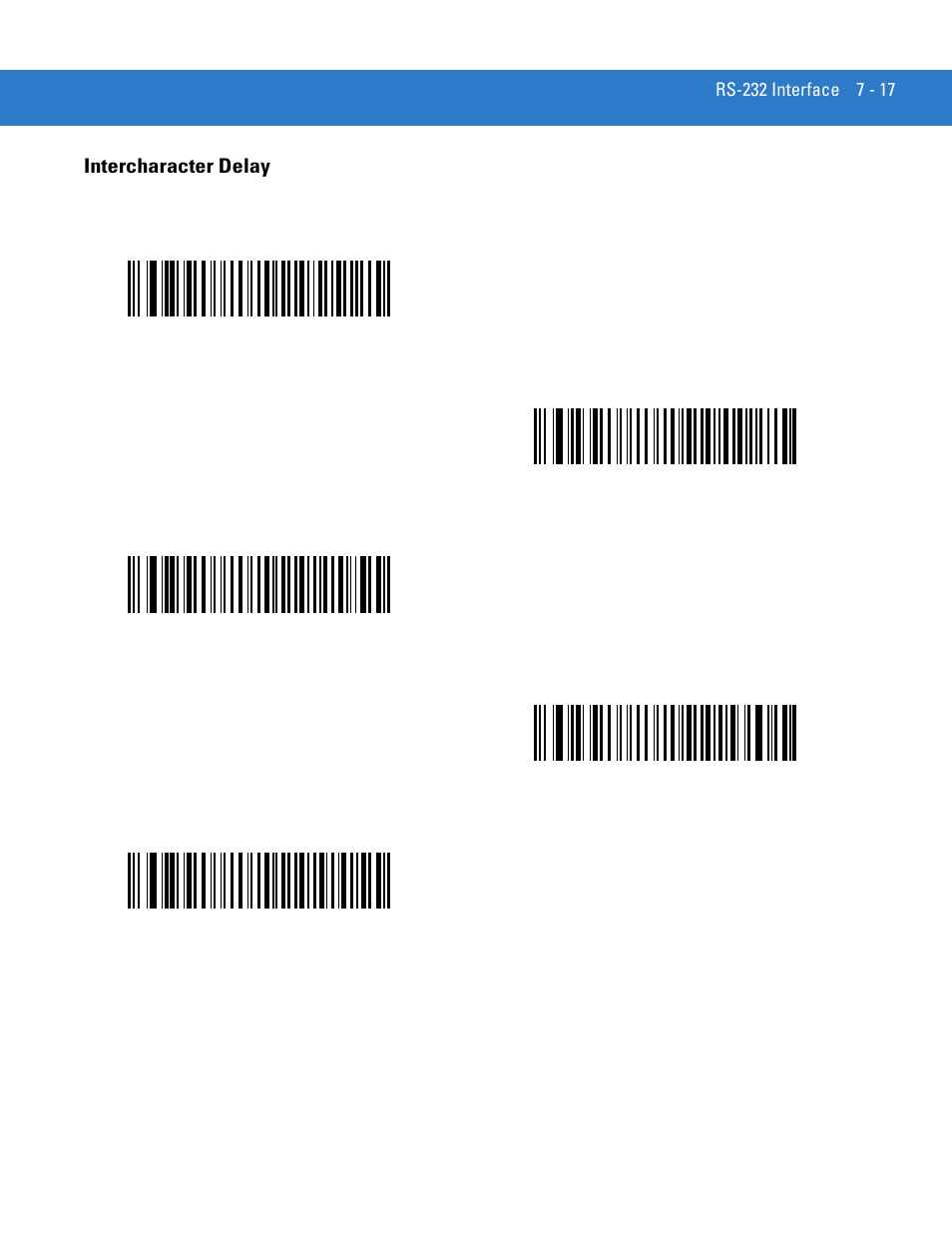 Intercharacter delay, Intercharacter delay -17 | Motorola DS3478 User Manual | Page 115 / 404