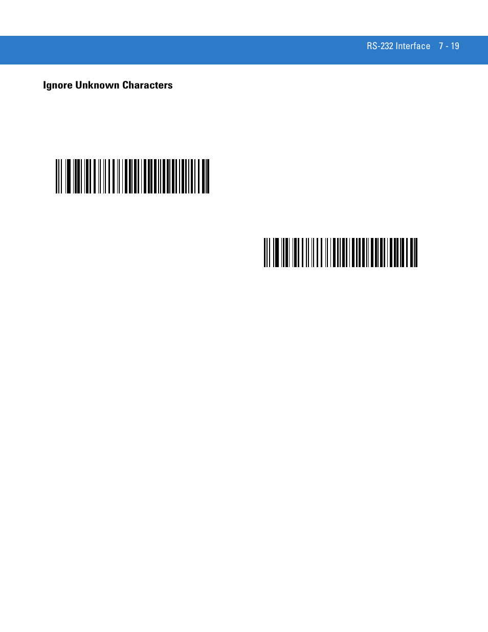 Ignore unknown characters, Ignore unknown characters -19 | Motorola DS3478 User Manual | Page 117 / 404