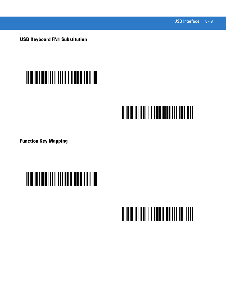 Usb keyboard fn1 substitution, Function key mapping | Motorola DS3478 User Manual | Page 131 / 404