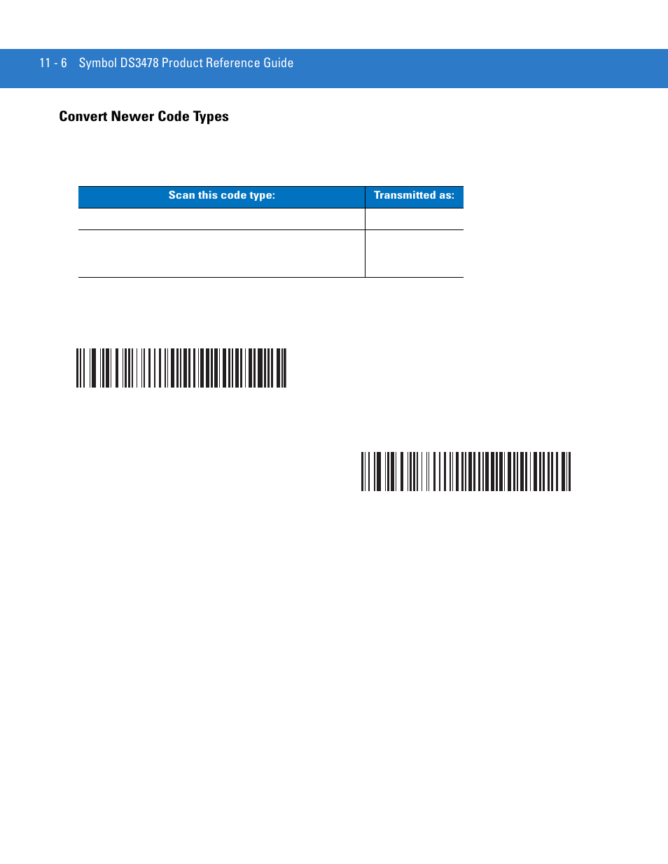 Convert newer code types, Convert newer code types -6 | Motorola DS3478 User Manual | Page 164 / 404