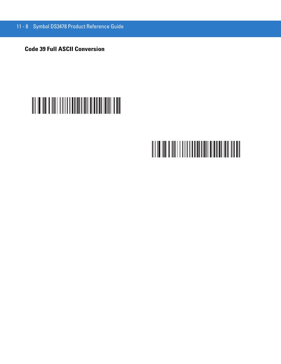 Code 39 full ascii conversion, Code 39 full ascii conversion -8 | Motorola DS3478 User Manual | Page 166 / 404