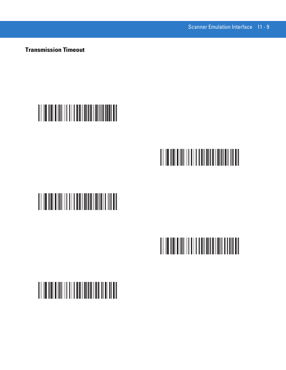 Transmission timeout, Transmission timeout -9 | Motorola DS3478 User Manual | Page 167 / 404