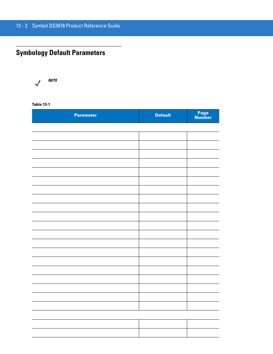 Symbology default parameters, Symbology default parameters -2 | Motorola DS3478 User Manual | Page 174 / 404