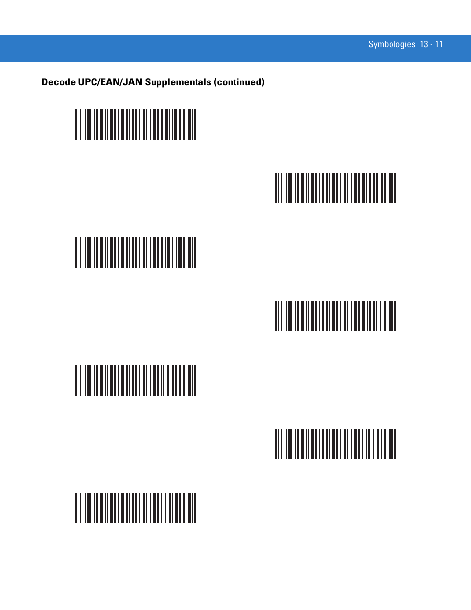 Decode upc/ean/jan supplementals (continued) | Motorola DS3478 User Manual | Page 183 / 404